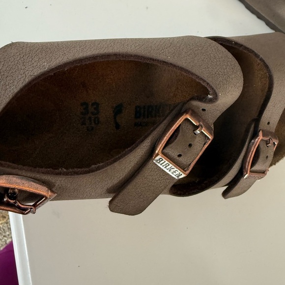 Birkenstock Kids Tan Double-Buckle Sandals - Picture 4 of 5